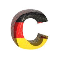 Vector Germany cutted figure c