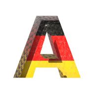 Vector Germany cutted figure a