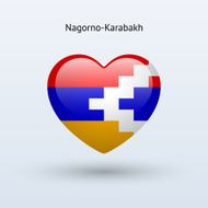 Love Nagorno-Karabakh symbol Heart flag icon