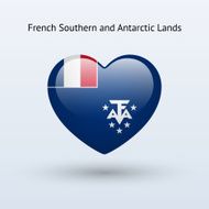 Love French Southern and Antarctic Lands symbol