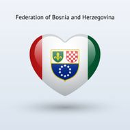 Love Federation of Bosnia and Herzegovina symbol