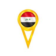 Iraq pin flag