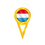 Netherlands pin flag
