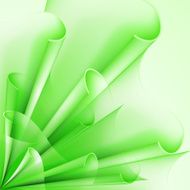 Background of green flags