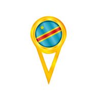 DR Congo pin flag