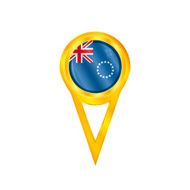 Cook Islands pin flag
