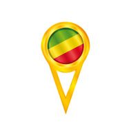 Congo pin flag