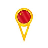 China pin flag