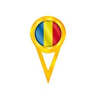 Chad pin flag