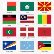 Set Flags of world sovereign states N55