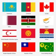 Set Flags of world sovereign states N58