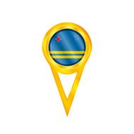 Aruba pin flag