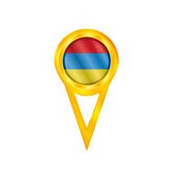 Armenia pin flag