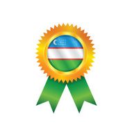 Uzbekistan medal flag