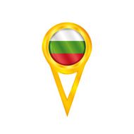 Bulgaria pin flag