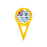 British Indian Ocean pin flag