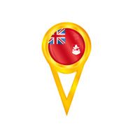 Bermuda pin flag