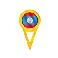 Belize pin flag