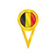 Belgium pin flag