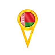 Belarus pin flag
