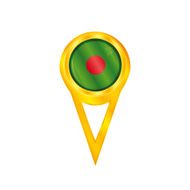 Bangladesh pin flag