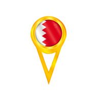 Bahrain pin flag