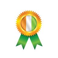 Cote D&#039;ivoire medal flag