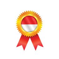 Indonesia medal flag