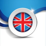 Vector flag button - United Kingdom