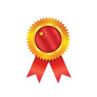China medal flag
