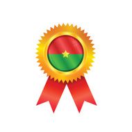 Burkino Faso medal flag