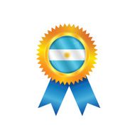 Argentina medal flag N2