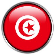 Tunisia Flag Glossy Button N2