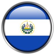 El Salvador Flag glossy button