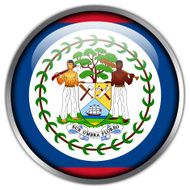 Belize Flag glossy button