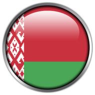 Belarus Flag glossy button