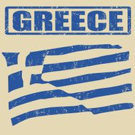 Greece grunge flag N2
