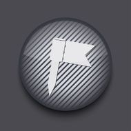 Vector app circle striped icon on gray background Eps 10 N5