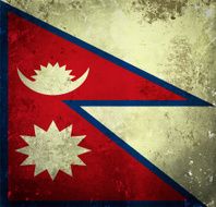 Grunge flag of Nepal