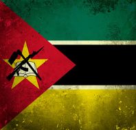Grunge flag of Mozambique