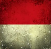 Grunge flag of Monaco