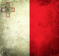 Grunge flag of Malta