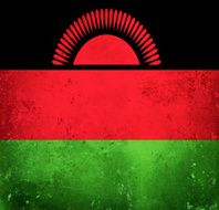 Grunge flag of Malawi
