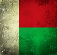 Grunge flag of Madagascar