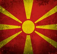 Grunge flag of Macedonia