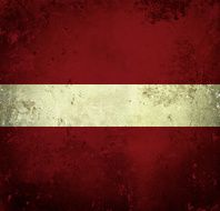 Grunge flag of Latvia