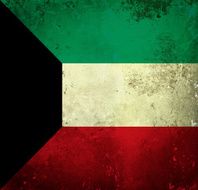 Grunge flag of Kuwait