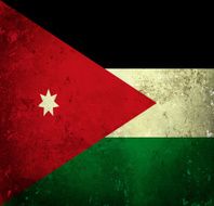 Grunge flag of Jordan