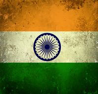 Grunge flag of India