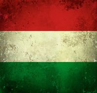 Grunge flag of Hungary